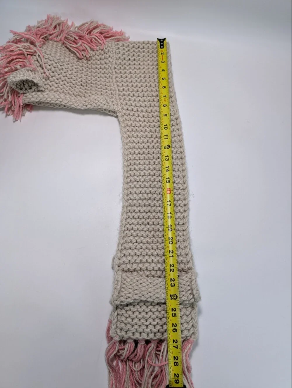 Tacobear Crochet Unicorn Winter Hat with Scarf And Pockets NWT